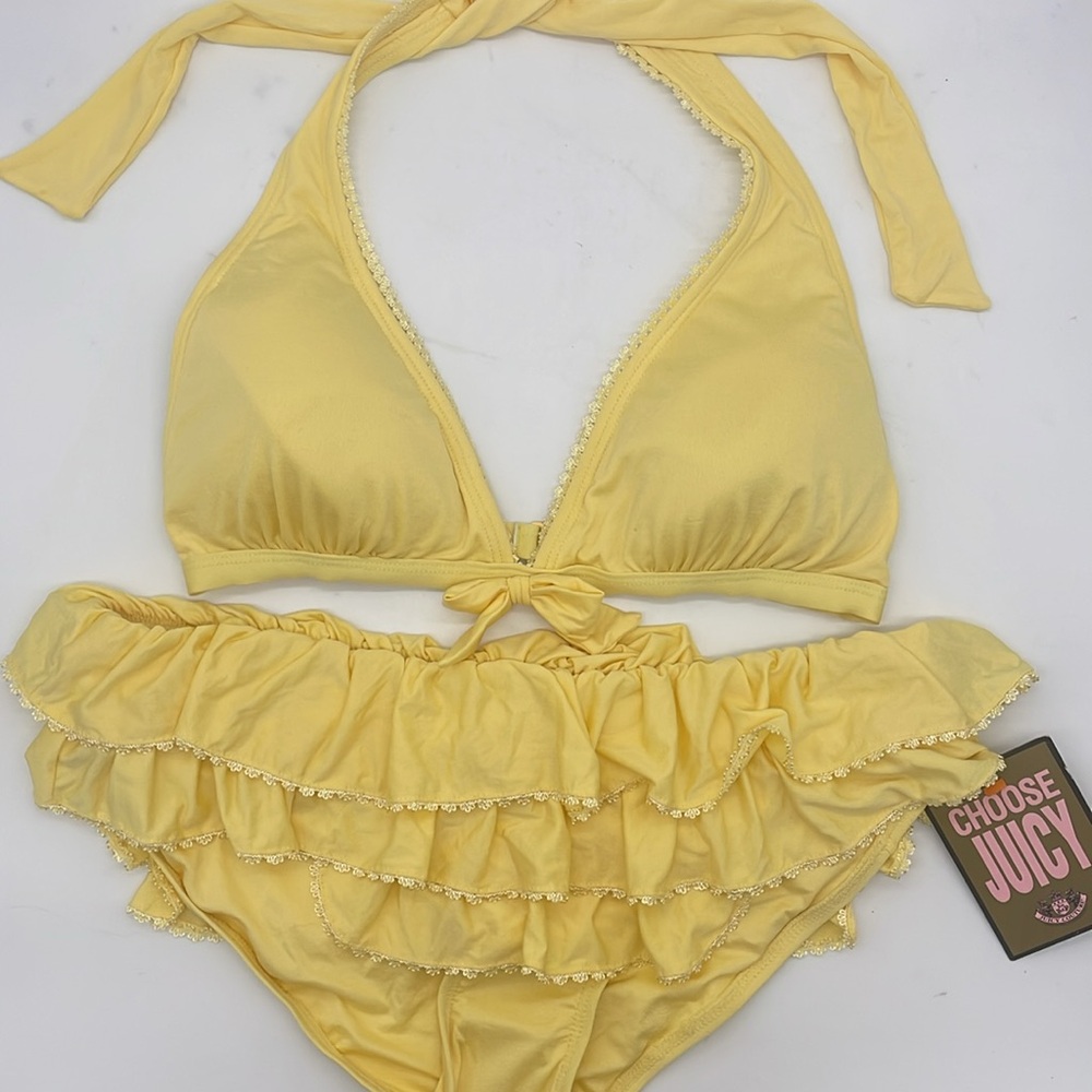 ⛱️🍋🌼NWT Vintage Juicy Couture Yellow Bikini